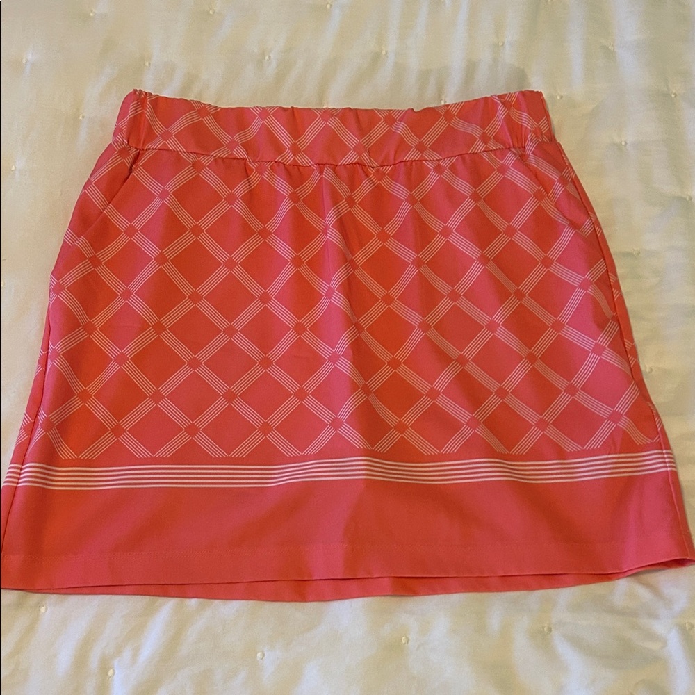 Stylish Pink Plaid Women's Skort